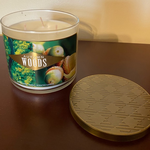 Bath & Body Works Accents New Bath Body Works Autumn Woods 3 Wick